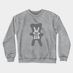 Epoh the Nomad - minimal gray Inner Bunny Crewneck Sweatshirt